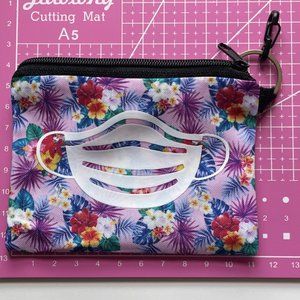 Hawaiian Flowers Mask Pouch/Holder
